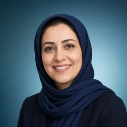 پرتره مریم احمدی، مدیر ساختمان مجتمع نیلوفر تهران